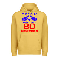 Antique Gold this guy is 80 years funny 80th birthday Premium Hoodie - artisFamous