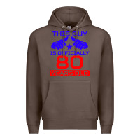 Coffee this guy is 80 years funny 80th birthday Premium Hoodie - artisFamous