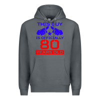 Rock this guy is 80 years funny 80th birthday Premium Hoodie - artisFamous
