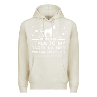 Oatmeal Heather carolina dog Premium Hoodie - artisFamous