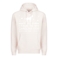 Pale Pink carolina dog Premium Hoodie - artisFamous