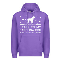Purple carolina dog Premium Hoodie - artisFamous