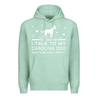 Seafoam carolina dog Premium Hoodie - artisFamous