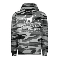 Slate Camo carolina dog Premium Hoodie - artisFamous
