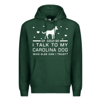 Sports Green carolina dog Premium Hoodie - artisFamous