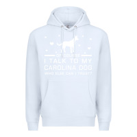 White carolina dog Premium Hoodie - artisFamous