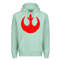 Seafoam distressed rebel alliance symbol Premium Hoodie - artisFamous