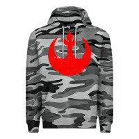 Slate Camo distressed rebel alliance symbol Premium Hoodie - artisFamous
