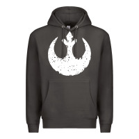 Smoke distressed rebel alliance symbol Premium Hoodie - artisFamous