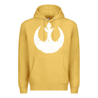 Antique Gold distressed rebel alliance symbol Premium Hoodie - artisFamous