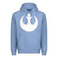 Colony Blue distressed rebel alliance symbol Premium Hoodie - artisFamous