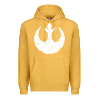 Mustard distressed rebel alliance symbol Premium Hoodie - artisFamous