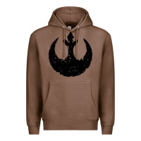 Chestnut distressed rebel alliance symbol Premium Hoodie - artisFamous