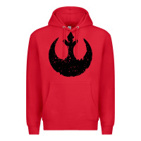 Red distressed rebel alliance symbol Premium Hoodie - artisFamous