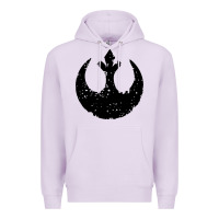 Lilac distressed rebel alliance symbol Premium Hoodie - artisFamous
