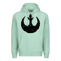 Seafoam distressed rebel alliance symbol Premium Hoodie - artisFamous