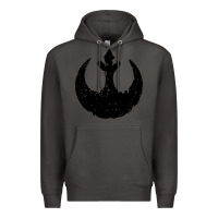 Smoke distressed rebel alliance symbol Premium Hoodie - artisFamous