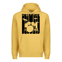 Antique Gold vintage retro drummer Premium Hoodie - artisFamous