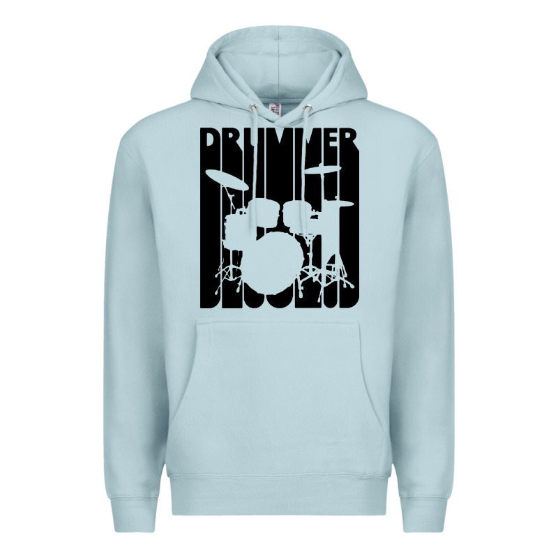 Vintage Retro Drummer Premium Hoodie by artisFamous | Teevron