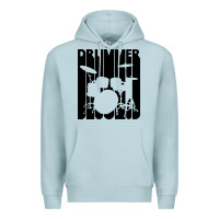 Blue Mist vintage retro drummer Premium Hoodie - artisFamous