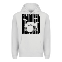 Dove Grey vintage retro drummer Premium Hoodie - artisFamous