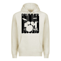 Oatmeal Heather vintage retro drummer Premium Hoodie - artisFamous