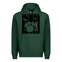 Sports Green vintage retro drummer Premium Hoodie - artisFamous