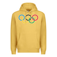 Antique Gold Olympic Rings Premium Hoodie - artisFamous
