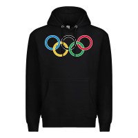 Black Olympic Rings Premium Hoodie - artisFamous