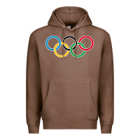 Chestnut Olympic Rings Premium Hoodie - artisFamous