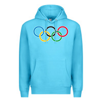 Ocean Blue Olympic Rings Premium Hoodie - artisFamous