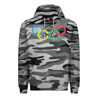 Slate Camo Olympic Rings Premium Hoodie - artisFamous