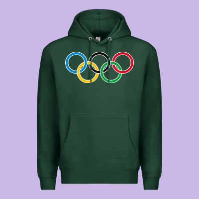 Olympic Rings Premium Hoodie Designed By Artisfamous