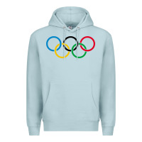 Blue Mist Olympic Rings Premium Hoodie - artisFamous