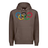 Coffee Olympic Rings Premium Hoodie - artisFamous