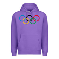 Purple Olympic Rings Premium Hoodie - artisFamous
