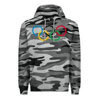 Slate Camo Olympic Rings Premium Hoodie - artisFamous