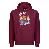 Burgundy sorry i tooted Premium Hoodie - artisFamous