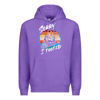 Purple sorry i tooted Premium Hoodie - artisFamous