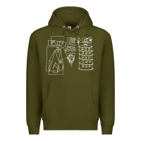 Army Green modest Premium Hoodie - artisFamous