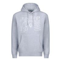 Heather Grey modest Premium Hoodie - artisFamous
