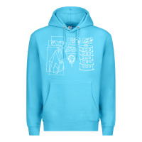 Ocean Blue modest Premium Hoodie - artisFamous