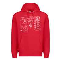 Red modest Premium Hoodie - artisFamous
