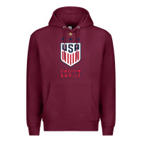 Burgundy uswnt unisex Premium Hoodie - artisFamous