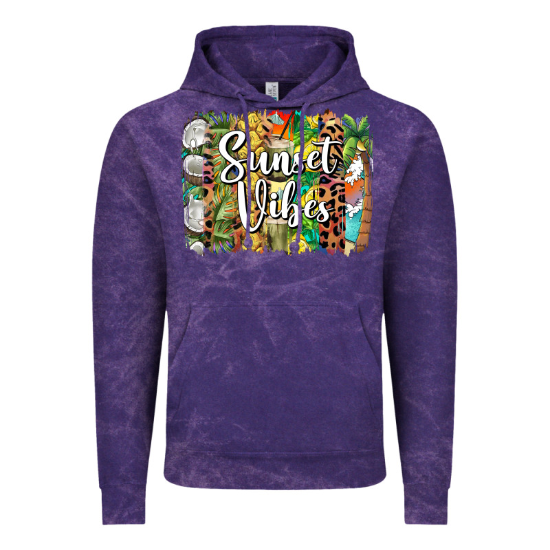 Sunset Vibes Brush Stroke Vintage Hoodie by BarkalooDesign | Teevron