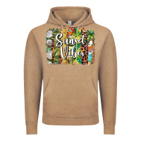 Vintage Coffee sunset vibes brush stroke Vintage Hoodie - BarkalooDesign