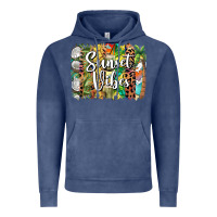 Vintage Denim sunset vibes brush stroke Vintage Hoodie - BarkalooDesign