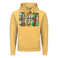 Vintage Mustard sunset vibes brush stroke Vintage Hoodie - BarkalooDesign