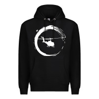 Black helicopter Premium Hoodie - artisFamous