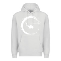 Dove Grey helicopter Premium Hoodie - artisFamous